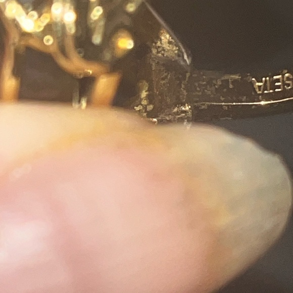 Large seta Tiger eye ring - Picture 3 of 6